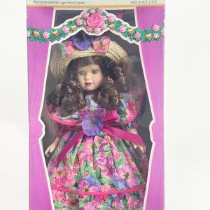 Victoria Rose Collection Genuine Porcelain Doll by Melissa Jane Limited 1996